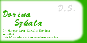 dorina szkala business card